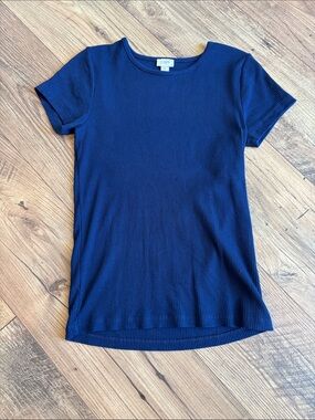 J. Crew Ribbed Short Sleeve Crew-Neck Tee